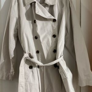 GAP Double-Breasted Trench Coat in Light Taupe